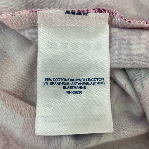 Lands'End Cotton Pullover Dress Leaf Print Cap Sleeve Women's Medium - Picture 11 of 13